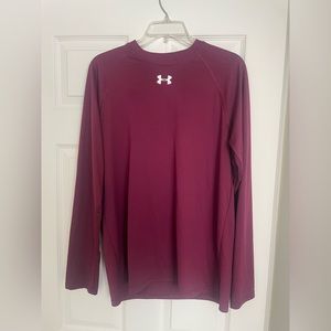 Mens Maroon Under Armour Long Sleeve